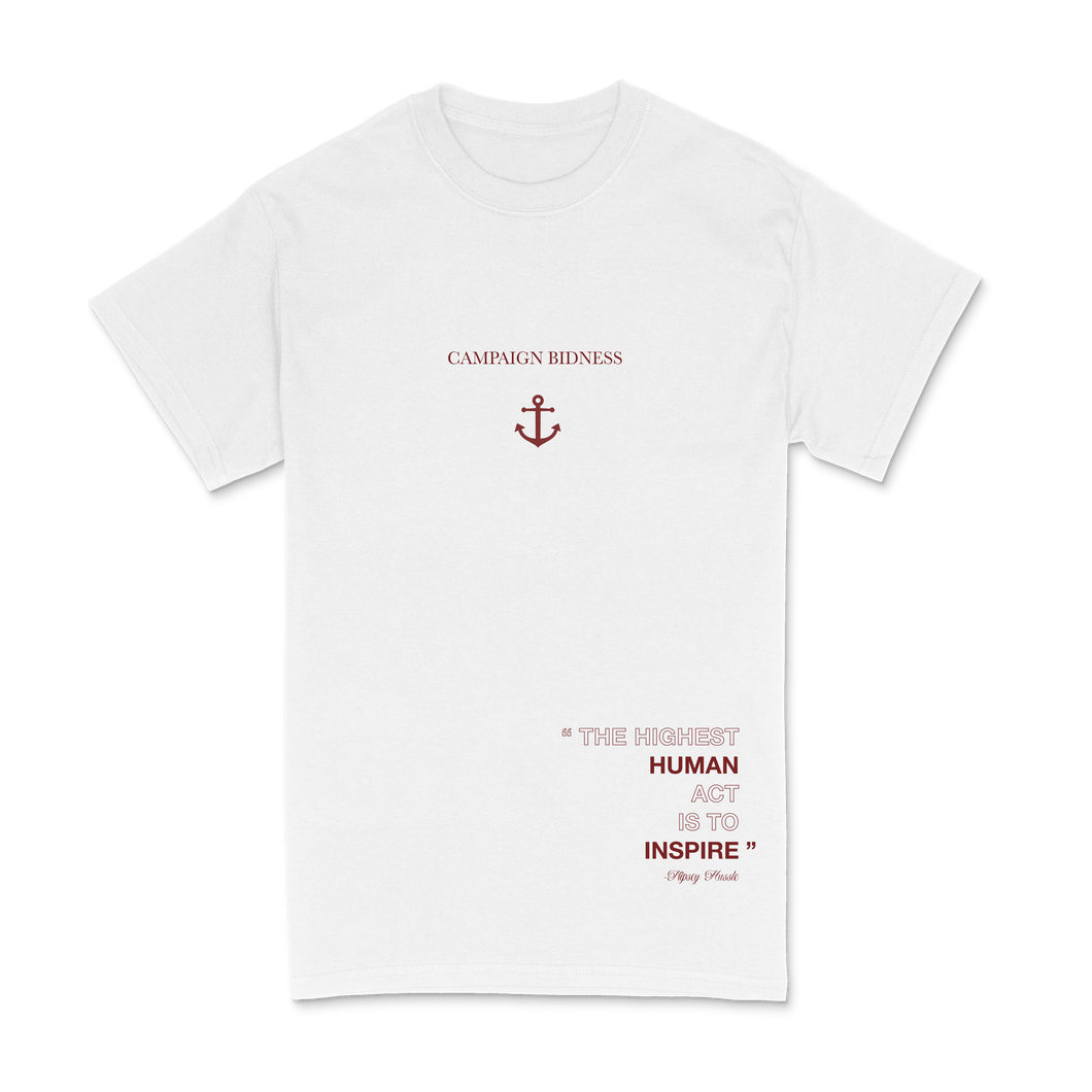 CFG Mission T-Shirt - White/Maroon